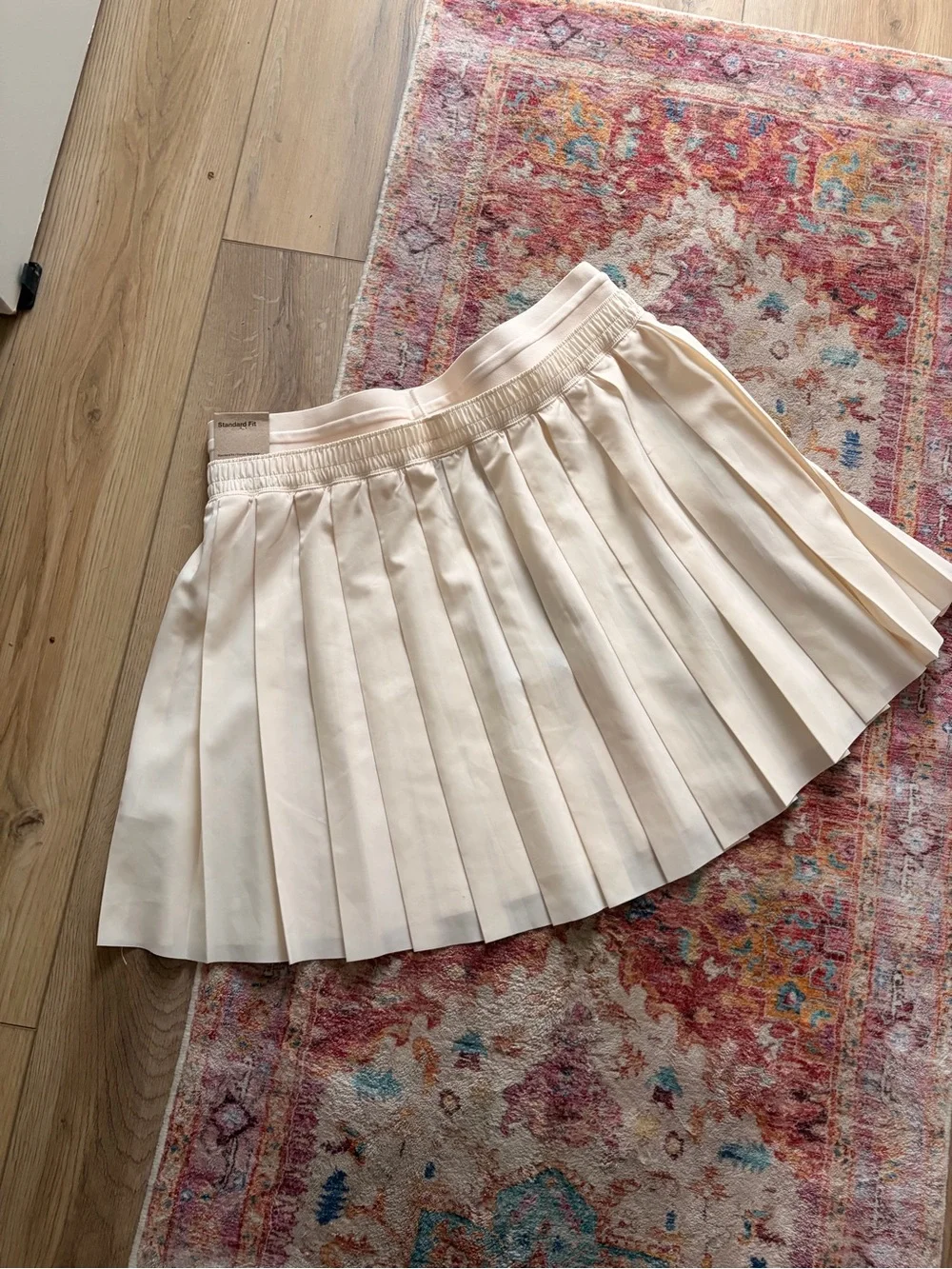 Nike Pleated Mini Skirt - Cream/Light Pink